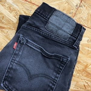 Levi’s 512 slim taper faded black jeans